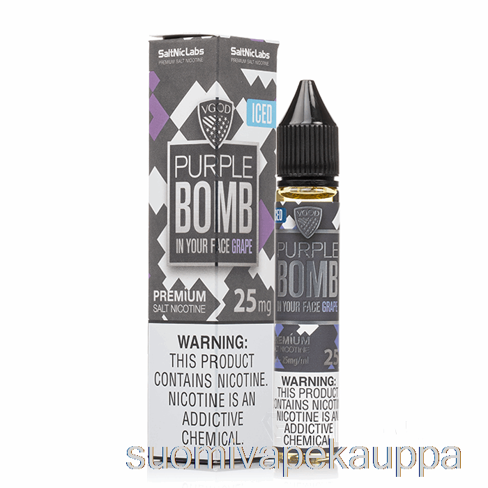 Vape Netistä Jääpurppurapommi - Vgod Suolat - 30ml 50mg